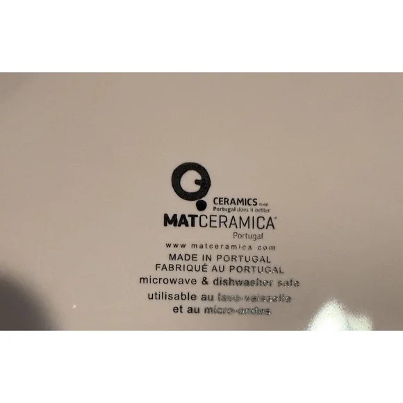 4 Matceramica 9" Desert Plate Set Pink Embossed Dots, Portugal, New - Picture 2 of 2